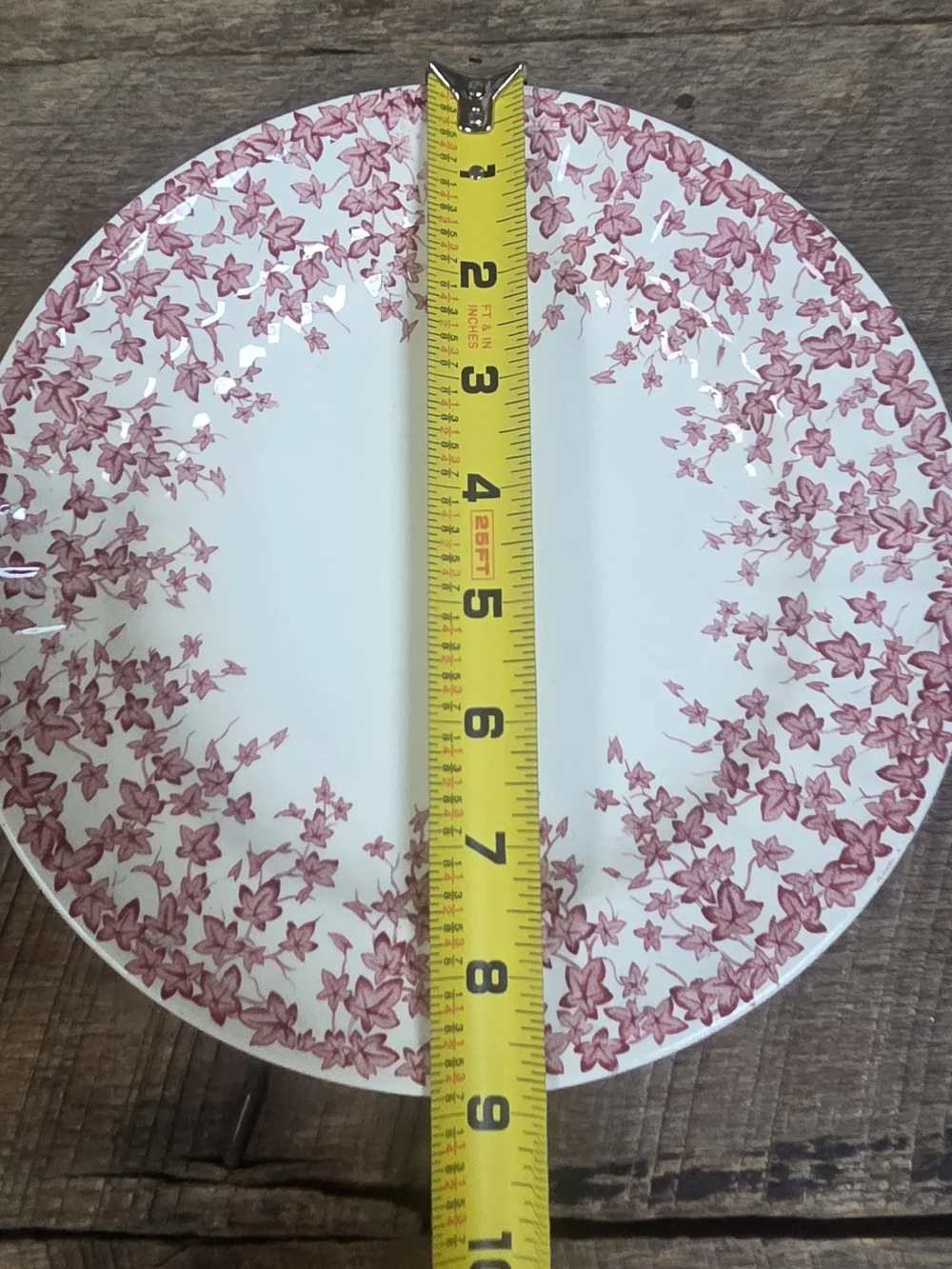 1930's Vintage Antique Early English Ivy Pink by Crown Ducal ~ Bin Q